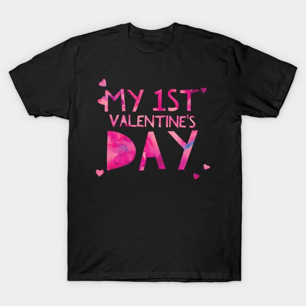 Baby's First Valentine's Day T-Shirt by gillys